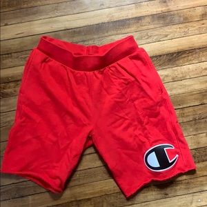 Red Champion Shorts